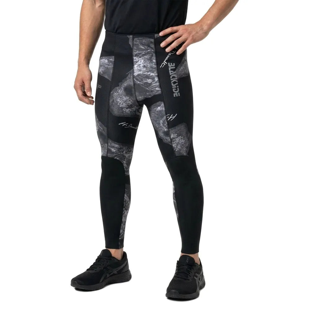 H.dessault by c4 Black Side 5 mm freediving pants