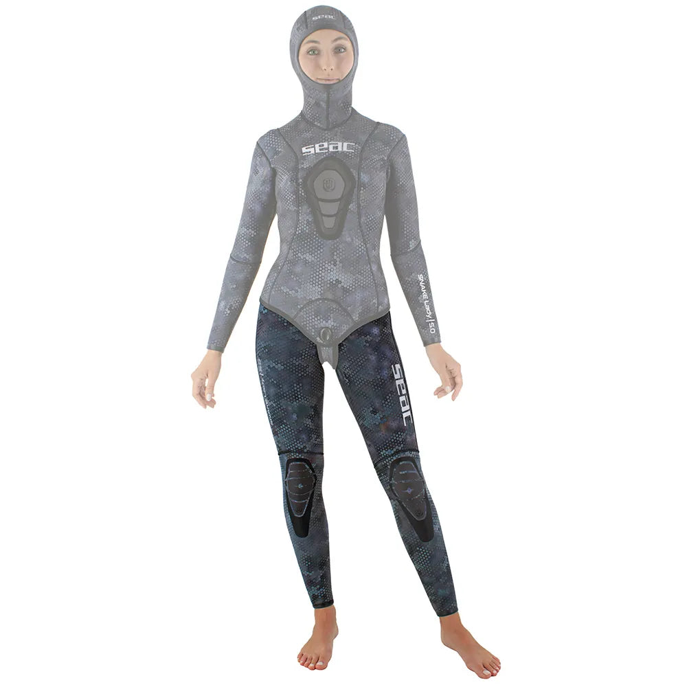SEAC Snake Camo Lady 5 mm woman freediving pants